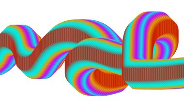 3B Akan Harman Renkli Tasarım Arkaplan Biçimlendirilmiş Sanat Vektörü İllüstrasyonu