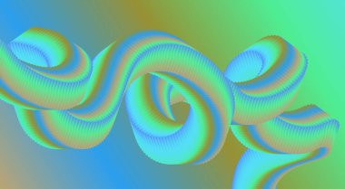 3B Akış Harmanlama Gradyan Renk Arkaplan Tasarımı Biçimlendirilmiş Sanat Vektörü İllüstrasyonu