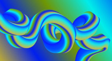 3B Akış Harmanlama Gradyan Mavi Cyan Arkaplan Tasarımı Biçimlendirilmiş Sanat Vektörü İllüstrasyonu