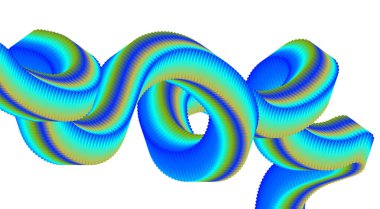 3B Akış Harmanlama Gradyan Mavi Cyan Tasarım Biçimli Arkaplan Sanat Vektörü İllüstrasyonu