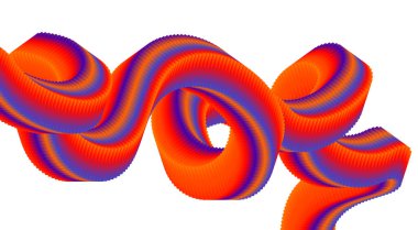 3B Akış Harmanlama Gradyan Portakal Tasarımı Biçimlendirilmiş Arkaplan Sanat Vektörü İllüstrasyonu