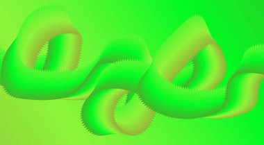 Soyut Dalga Arkaplan Gradyan Yeşil Tasarım Biçimlendirilmiş Çizgiler Sanat Vektörü İllüstrasyonu