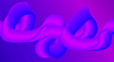 Soyut Dalga Arkaplan Gradyan Mor Renk Tasarımı Biçimli Çizgiler Sanat Vektörü İllüstrasyonu