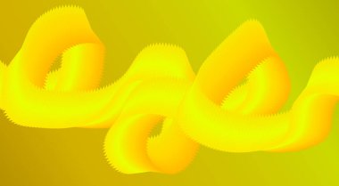 Soyut Dalga Arkaplan Gradyan Sarı Renk Tasarımı Biçimli Çizgiler Sanat Vektörü İllüstrasyonu