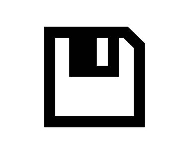 Disket Diski Simgesi Dizin Sembol Belgesi Tasarım Vektörü İllüstrasyonu