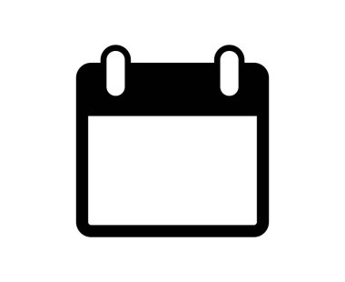 Takvim Simgesi İmza Tasarım Vektörü İllüstrasyonu