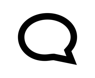 Yorum Sohbeti Simgesi Sembol Tasarım Vektörü İllüstrasyonu