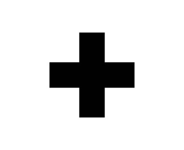 Artı Simge İşareti Tasarım Vektörü İllüstrasyonu