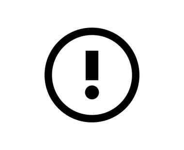 Ünlem Simgesi Simgesi Simgesi Tasarım Vektörü İllüstrasyonu