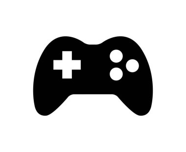 Oyun Konsolu Simgesi Tasarım Vektörü İllüstrasyonu