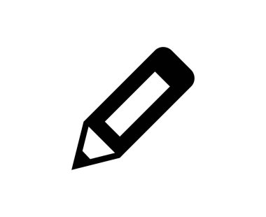 Pastel Kalem Simgesi Tasarım Vektörü İllüstrasyonu