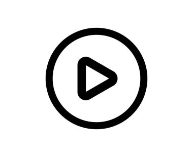 Simge Simgesi Simgesi Simgesi Ortam Oynatıcı Çokluortam Tasarım Vektörü İllüstrasyonunu Oynat