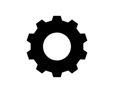 Gear Simgesi Sembol Tasarım Vektörü İllüstrasyonu Ayarlanıyor