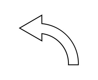 Ok Simgesi Simgesi Tasarım Vektörü İllüstrasyonunu Paylaş