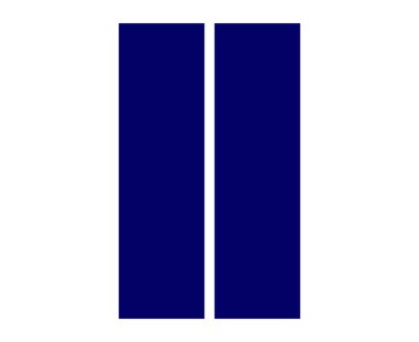 Dikdörtgen Geometrik Şekil Mavi Renk Sembol Element Vektörü Grafik Tasarım Çizimi