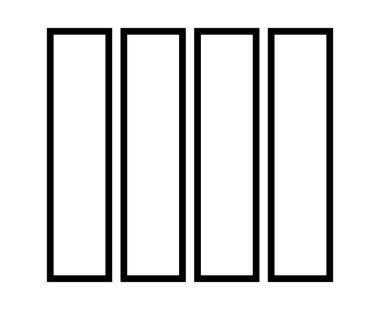 Dikdörtgen Geometrik Şekil Özet Koleksiyonu Siyah Soyut Sembol Eleman Vektörü Grafik Tasarım Çizimi