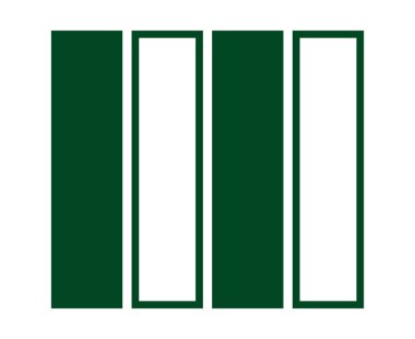 Dikdörtgen Geometrik Şekil ve Taslak Koleksiyon Yeşil Soyut Eleman Vektörü Grafik Tasarım Çizimi