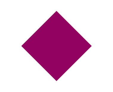 Rhombus Geometrik Şekil Sembol Maroon Renk Vektörü Grafik Tasarım Çizimi