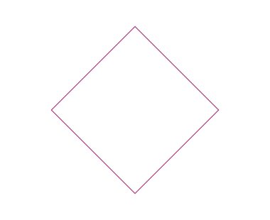 Rhombus Geometric Ana Hattı Maroon Renk Sembol Eleman Vektörü Grafik Tasarım Çizimi