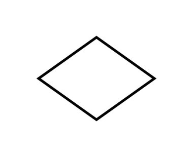 Rhombus Şekli Siyah Darbe Sembol Vektörü ResimleriComment