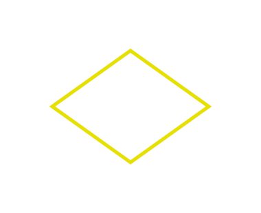 Rhombus Şekil Özeti Sarı Vuruş Sembol Vektörü ResmiComment