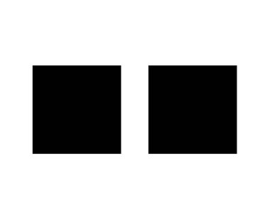 Kare Şekil Simgesi Siyah Element Vektörü Grafik Tasarım Çizimi