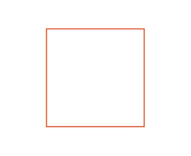 Kare Şekil Çerçeve Ana Hattı Turuncu Sembol Vektörü ResmiComment