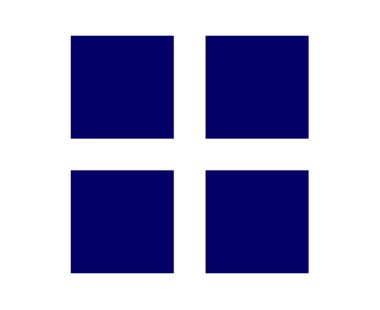 Kare Şekil Koleksiyon Sembolü Mavi Element Vektörü Grafik Tasarım Çizimi