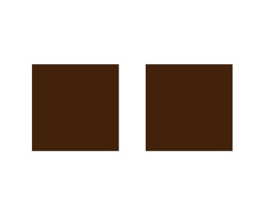 Kare Şekil Sembol Kahverengi Element Vektörü Grafik Tasarım Çizimi