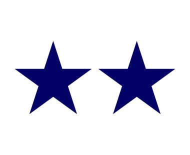 Star Shape Set Symbol Blue Graphic Design Element Vector Illustration