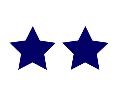 Star Shape Blue Design Elements Symbol Vector Illustration