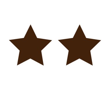 Star Shape Brown Design Elements Symbol Vector Illustration