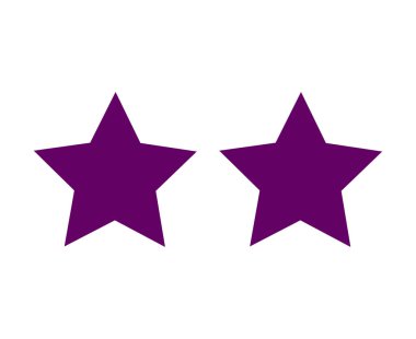 Star Shape Purple Design Elements Symbol Vector Illustration