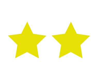 Star Shape Yellow Design Elements Symbol Vector Illustration