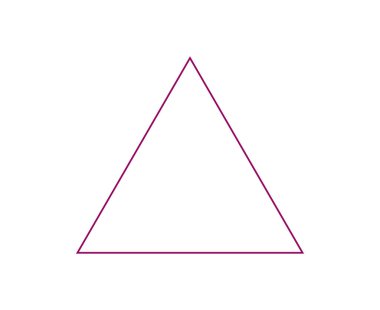 Üçgen Şekli Çerçeve Çerçeve Vuruşu Tasarım Sembol Vektörü İllüstrasyonu