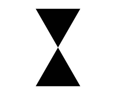 Üçgen Şekil Siyah Element Grafik Tasarım Vektörü İllüstrasyonu