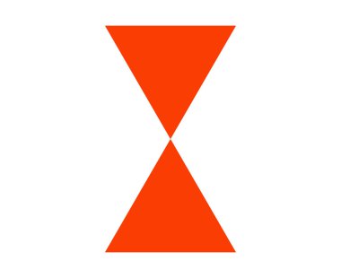 Üçgen Şekil Turuncu Element Grafik Tasarım Vektörü Resimlemesi