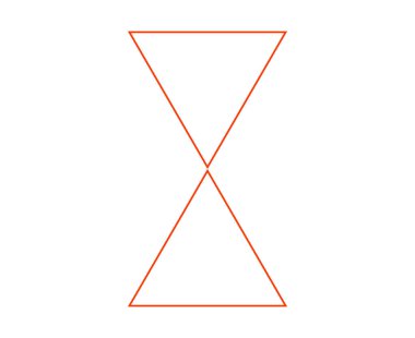 Üçgen Şekil Vuruşu Ana Hattı Turuncu Sembol Eleman Vektörü Grafik Tasarım Çizimi