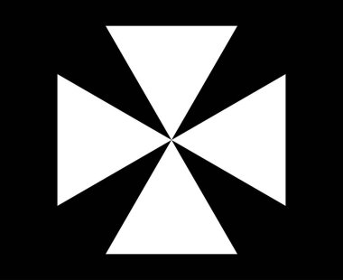 Üçgen Şekil Koleksiyon Sembolü Siyah ve Beyaz Element Vektörü Grafik Tasarım Çizimi