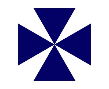 Üçgen Şekil Koleksiyon Sembolü Mavi Element Vektörü Grafik Tasarım Çizimi