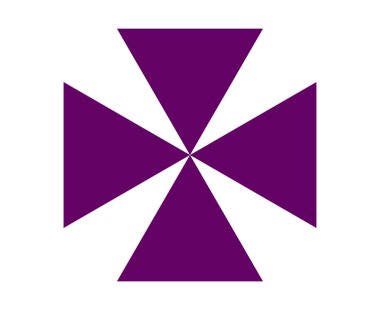 Üçgen Şekil Koleksiyon Sembol Mor Element Vektörü Grafik Tasarım Çizimi