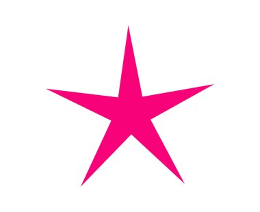 Yıldız Şekli Pembe Element Tasarım Sembol Vektörü ResimleriComment