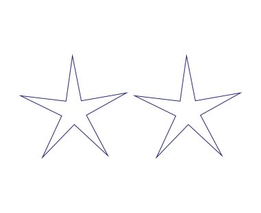 Yıldız Şekli Mavi Tasarım Felç Elementleri Sembol Vektörü ResimleriName