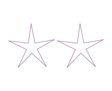 Yıldız Şekli Mor Özet Darbe Tasarım Elementleri Sembol Vektör İllüstrasyonu
