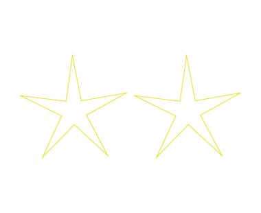 Yıldız Şekli Sarı Özet Vuruş Tasarım Elementleri Sembol Vektör İllüstrasyonu