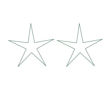 Yıldız Şekli Yeşil Tasarım Felç Elementleri Sembol Vektörü ResimleriName