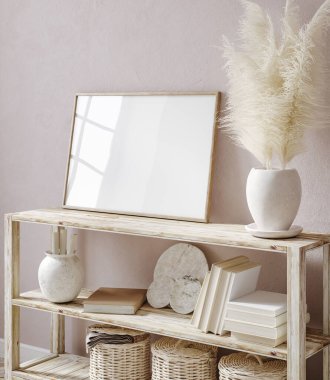 Çiftlik evinin iç tarafındaki çerçeve 3D.