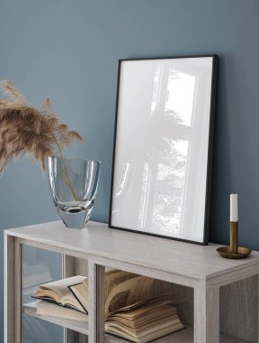 Model çerçeve oturma odası iç plan, 3D görüntüleme