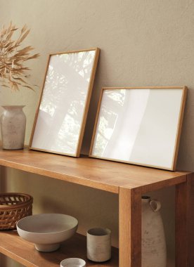 Ev maketi, çiftlik evi oturma odası arka plan, 3D çizim