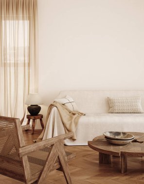 Ev yapımı, Japon usulü oturma odası, 3 boyutlu.